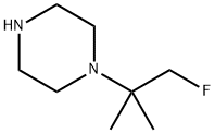 Piperazine,  1-(2-fluoro-1,1-dimethylethyl)-