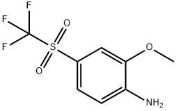 2-methoxy-4-(trifluoromethylsulfonyl)benzenamine