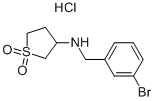 (3-Bromo-benzyl)-(1,1-dioxo-tetrahydrothiophen-3-yl)-amine hydrochloride