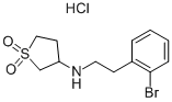 [2-(2-Bromo-phenyl)-ethyl]-(1,1-dioxo-tetrahydrothiophen-3-yl)-amine hydrochloride