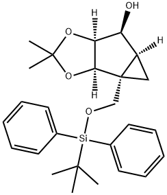 (1R,2R,3S,4S,5S)-1-(叔丁基二苯基)甲硅烷氧基甲基-2,3-二氧基-O,O-异亚丙基双环[3.1.0]己-4-醇