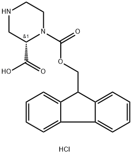 (S)-Piperazine-2-carboxylic acid, N1-FMOC protected hydrochloride hemihydrate 97%
