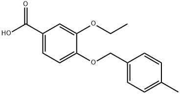 3-乙氧基-4-(4-甲苄基)氧基-苯甲酸